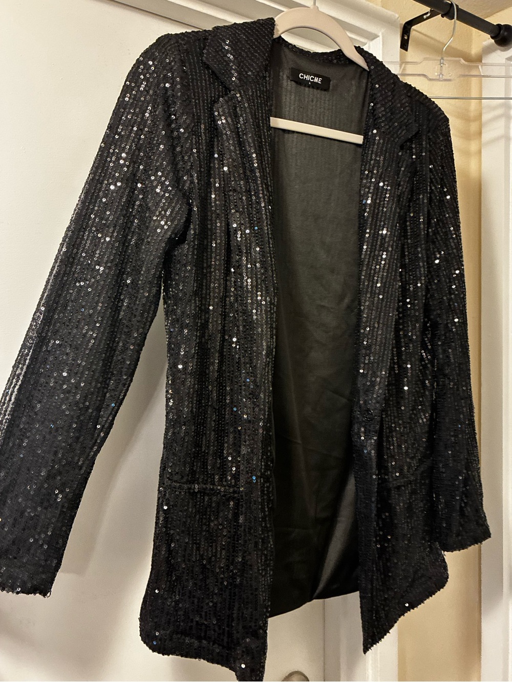 Iconic Sparkly Black Statement Blazer